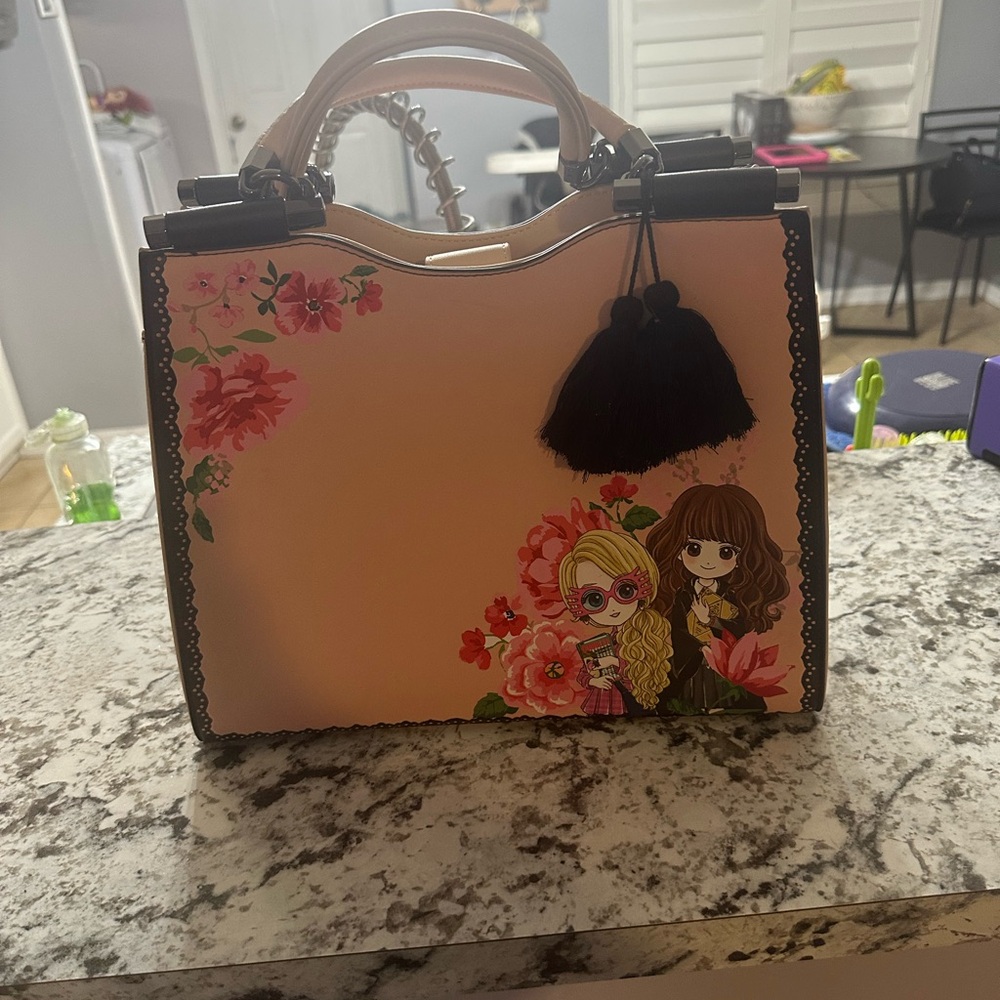 HARRY POTTER LOUNGEFLY Floral Cartoon Print Handbag